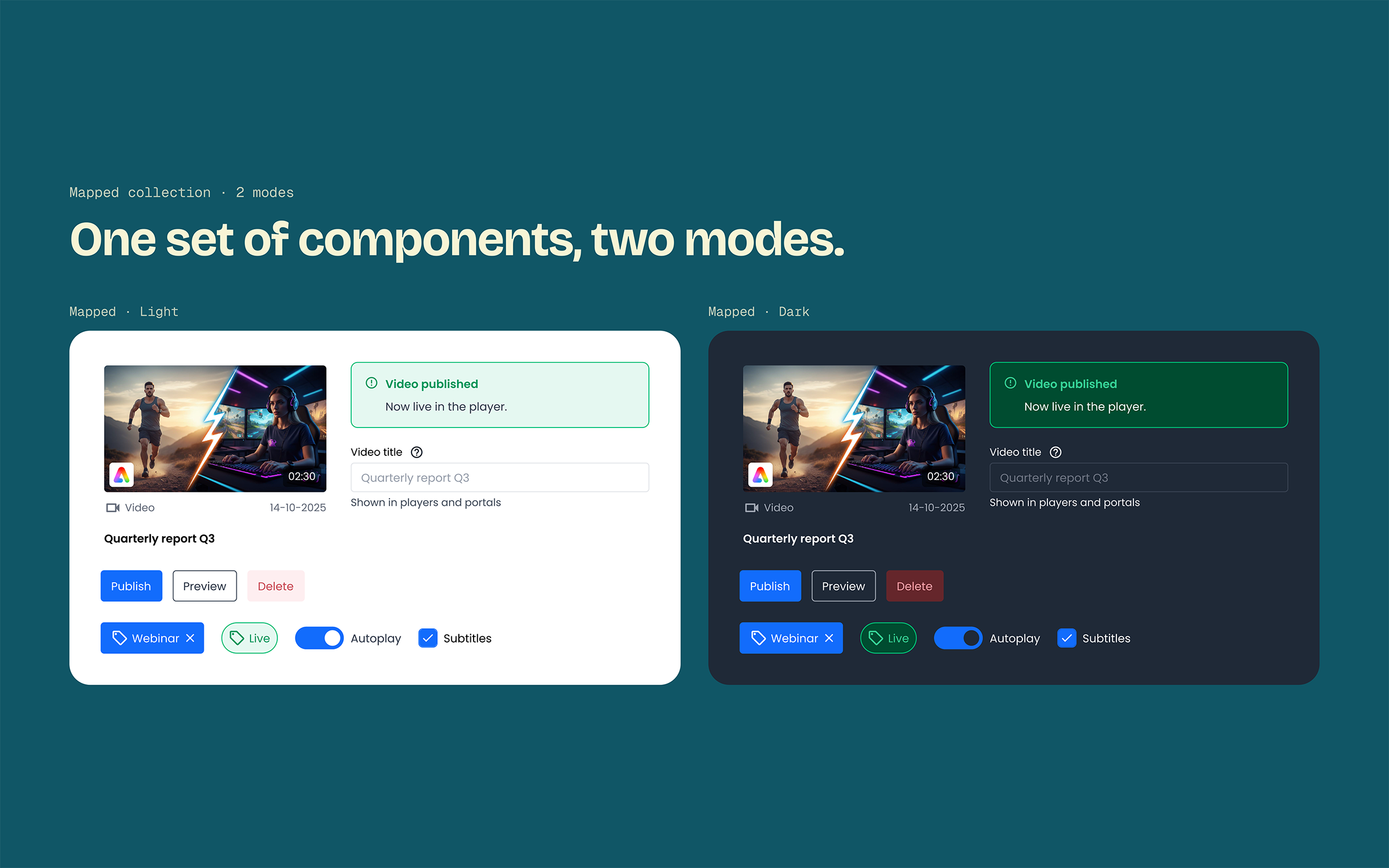 Light mode and dark mode